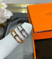 Fortok Hermes Chain D'Ancre Chaos Ring Silver/ Rose Gold - 3