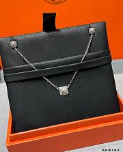 Fortok Hermès Clou d'H pendant Silver/ Rose Gold Necklace - 6