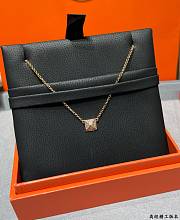Fortok Hermès Clou d'H pendant Silver/ Rose Gold Necklace - 5