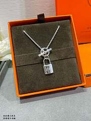 Fortok Hermès Kelly Cadenas pendant Silver - 4