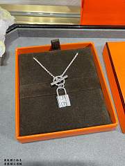 Fortok Hermès Kelly Cadenas pendant Silver - 3