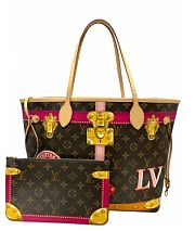 Fortok Louis Vuitton Summer Trunks Neo Neverfull MM Tote 32x29x15cm - 1