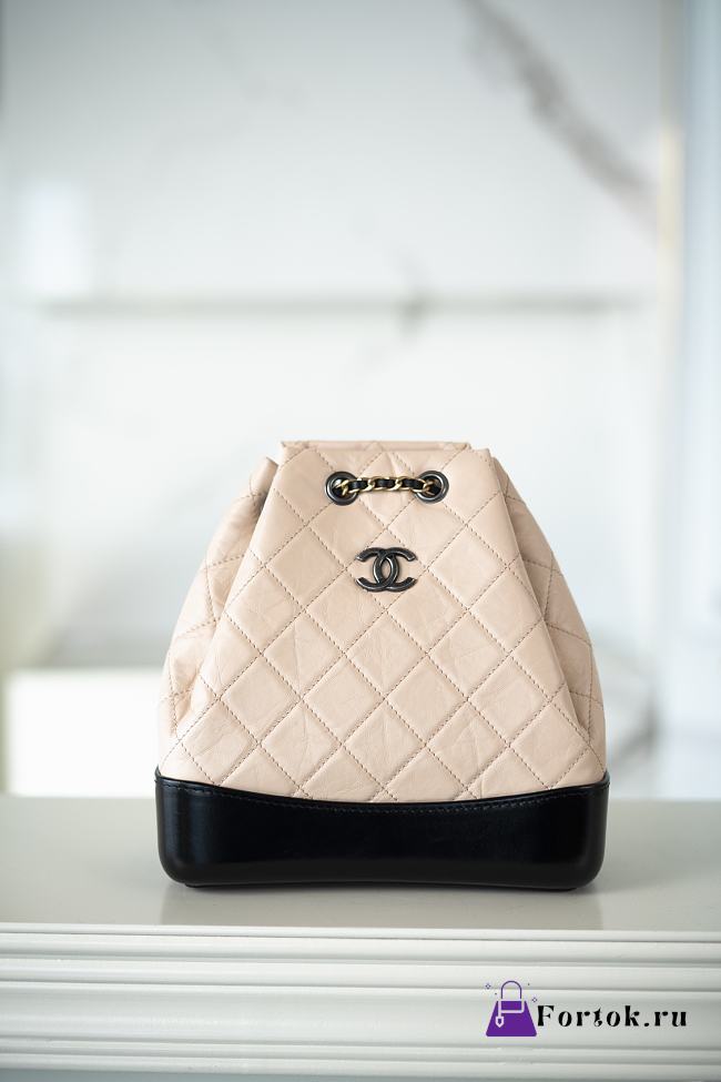 Fortok Chanel Gabrielle Beige 23x22.5x10 cm - 1