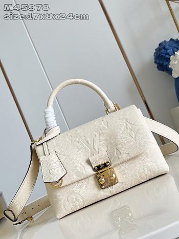 Fortok Louis Vuitton Madeleine BB Off-White 24*17*8.5Cm 