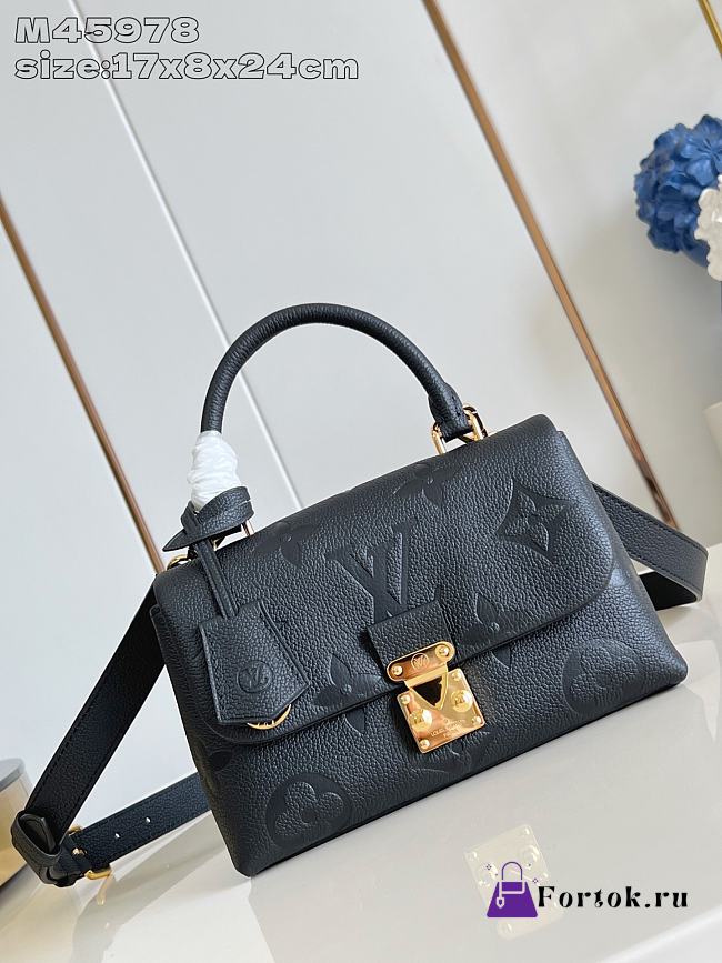 Fortok Louis Vuitton Madeleine BB Black 24*17*8.5Cm  - 1