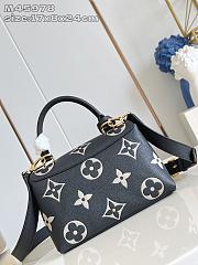 Fortok Louis Vuitton Madeleine BB Black Monogram Off-White 24*17*8.5Cm  - 2