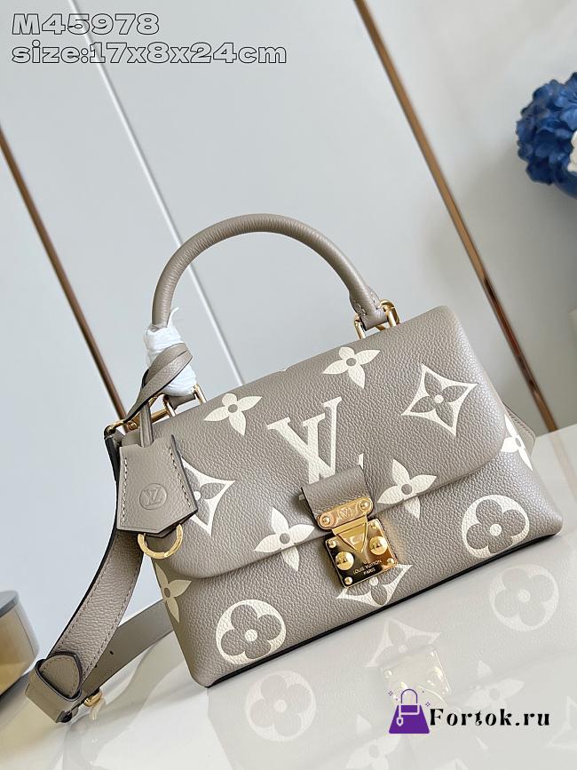 Fortok Louis Vuitton Madeleine BB Beige Monogram Off-White 24*17*8.5Cm  - 1