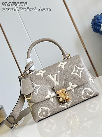 Fortok Louis Vuitton Madeleine BB Beige Monogram Off-White 24*17*8.5Cm 