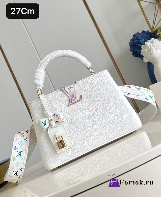 Fortok Louis Vuitton x TM Capucines White 27*17.3*9Cm - 1