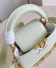 Fortok Louis Vuitton x TM Capucines Mini Green Tea 21*14*8Cm - 5