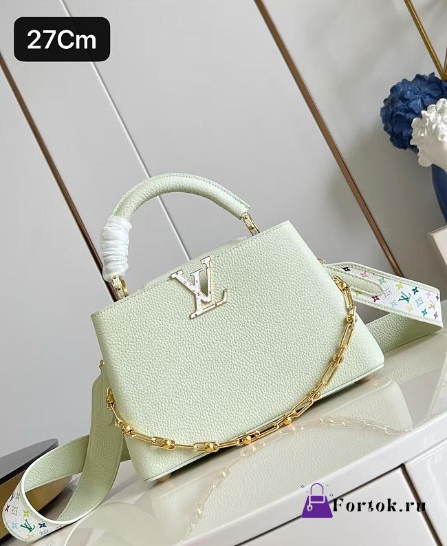 Fortok Louis Vuitton x TM Capucines Green Tea 27*17.3*9Cm - 1