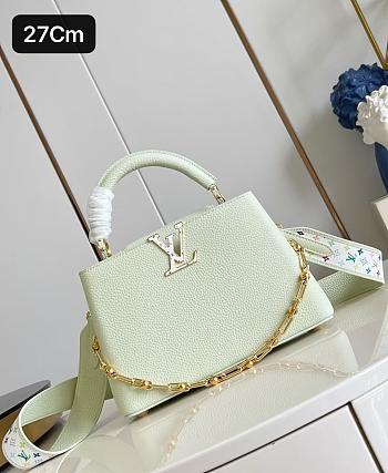 Fortok Louis Vuitton x TM Capucines Green Tea 27*17.3*9Cm