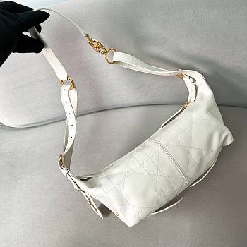 Fortok Dior D-Journey Bag White 25.5-14.5-14cm