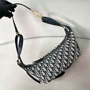 Fortok Dior D-Journey Bag Navy Blue 25.5-14.5-14cm - 1