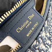 Fortok Dior D-Journey Bag Navy Blue 25.5-14.5-14cm - 6