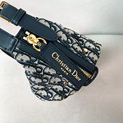 Fortok Dior D-Journey Bag Navy Blue 25.5-14.5-14cm - 4