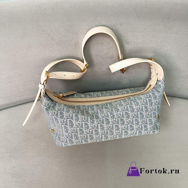 Fortok Dior D-Journey Bag Blue 25.5-14.5-14cm - 1