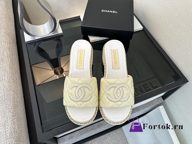 Fortok Chanel Pump Baby Yellow  - 1