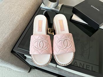 Fortok Chanel Pump Pink