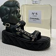 Fortok Chanel Sandals Black 01 - 6