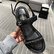 Fortok Chanel Sandals Black 01 - 5