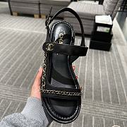 Fortok Chanel Sandals Black 01 - 4