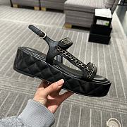 Fortok Chanel Sandals Black 01 - 2
