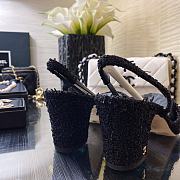Fortok Chanel Slingback Black Flower - 5