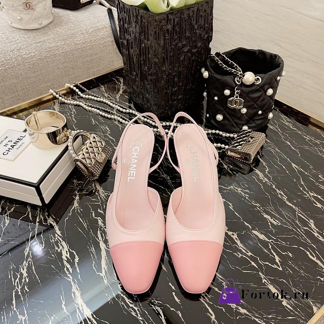 Fortok Chanel Slingback Baby Pink - 1