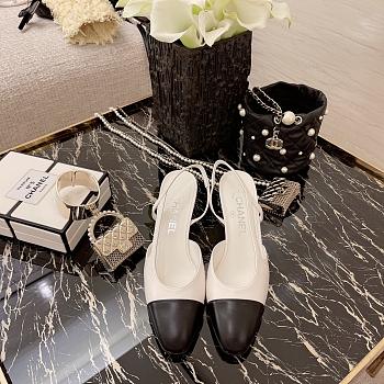 Fortok Chanel Slingback White