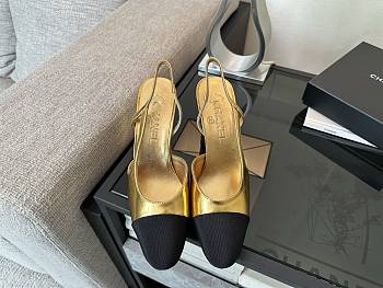 Fortok Chanel Slingback Gold