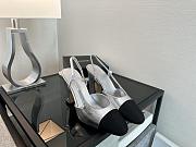 Fortok Chanel Slingback Silver - 6