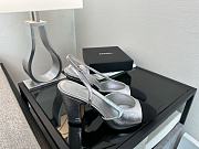Fortok Chanel Slingback Silver - 3