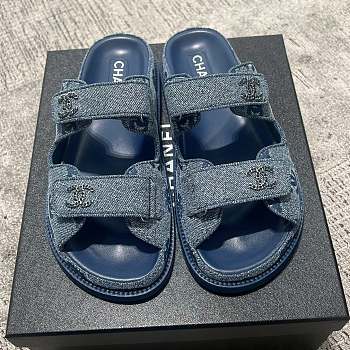 Fortok Chanel Sandals Denim