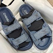 Fortok Chanel Sandals Denim - 5