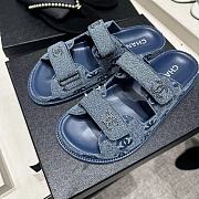 Fortok Chanel Sandals Denim - 3