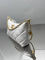 Fortok Chanel Hobo Bag White 17-26-8.5cm - 6