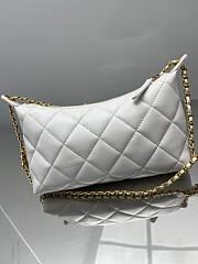 Fortok Chanel Hobo Bag White 17-26-8.5cm - 2