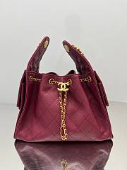Fortok Chanel 25 Rouge Bag 30 x 26 x 14cm - 1