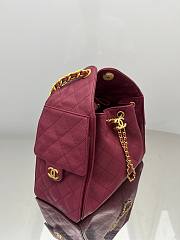 Fortok Chanel 25 Rouge Bag 30 x 26 x 14cm - 4