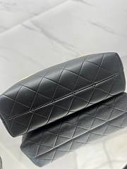 Fortok Chanel Shopping Bag In Brown Suede With Leather 36*24*14cm - 4