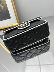 Fortok Chanel Flap Bag 25SS Black 12.5 X 19.5X 3.5CM - 6