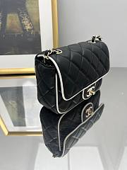 Fortok Chanel Flap Bag 25SS Black 12.5 X 19.5X 3.5CM - 4