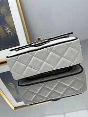 Fortok Chanel Flap Bag 25SS White 12.5 X 19.5X 3.5CM - 5