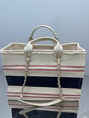 Fortok Chanel Deauville Canvas White And Blue 35/38cm - 3
