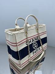 Fortok Chanel Deauville Canvas White And Blue 35/38cm - 2