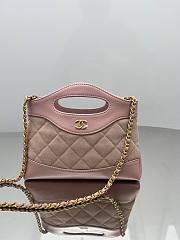 Fortok Chanel 25ss Nano Bag Pink 17.5*20.5*4cm - 1