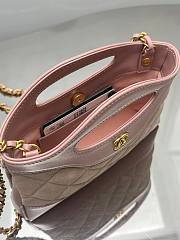 Fortok Chanel 25ss Nano Bag Pink 17.5*20.5*4cm - 4