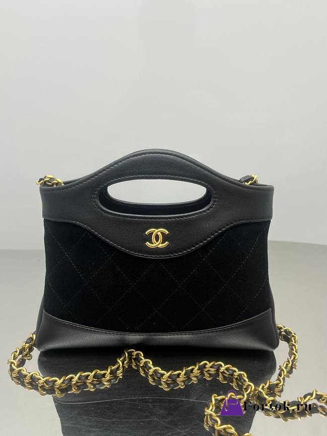Fortok Chanel 25ss Nano Bag Black 17.5*20.5*4cm - 1