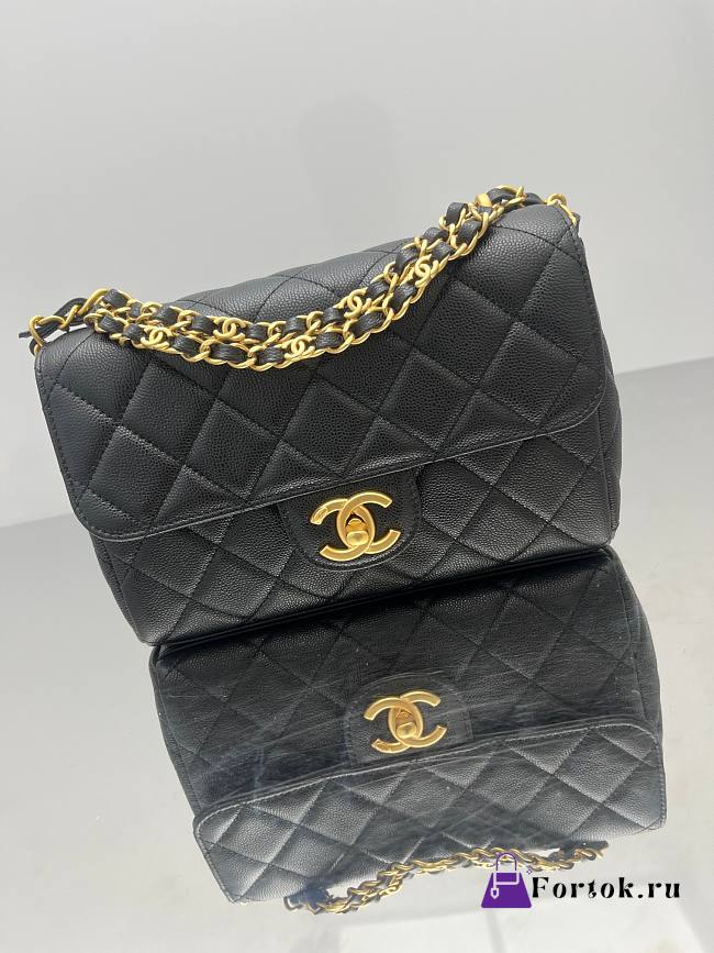 Fortok Chanel Flap Bag 25ss Black 21-14-5.5cm - 1